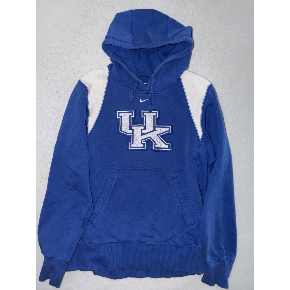Vintage Nike Kentucky Wildcats Hoodie Center Swoosh Mens S Team Issued Y2K RARE